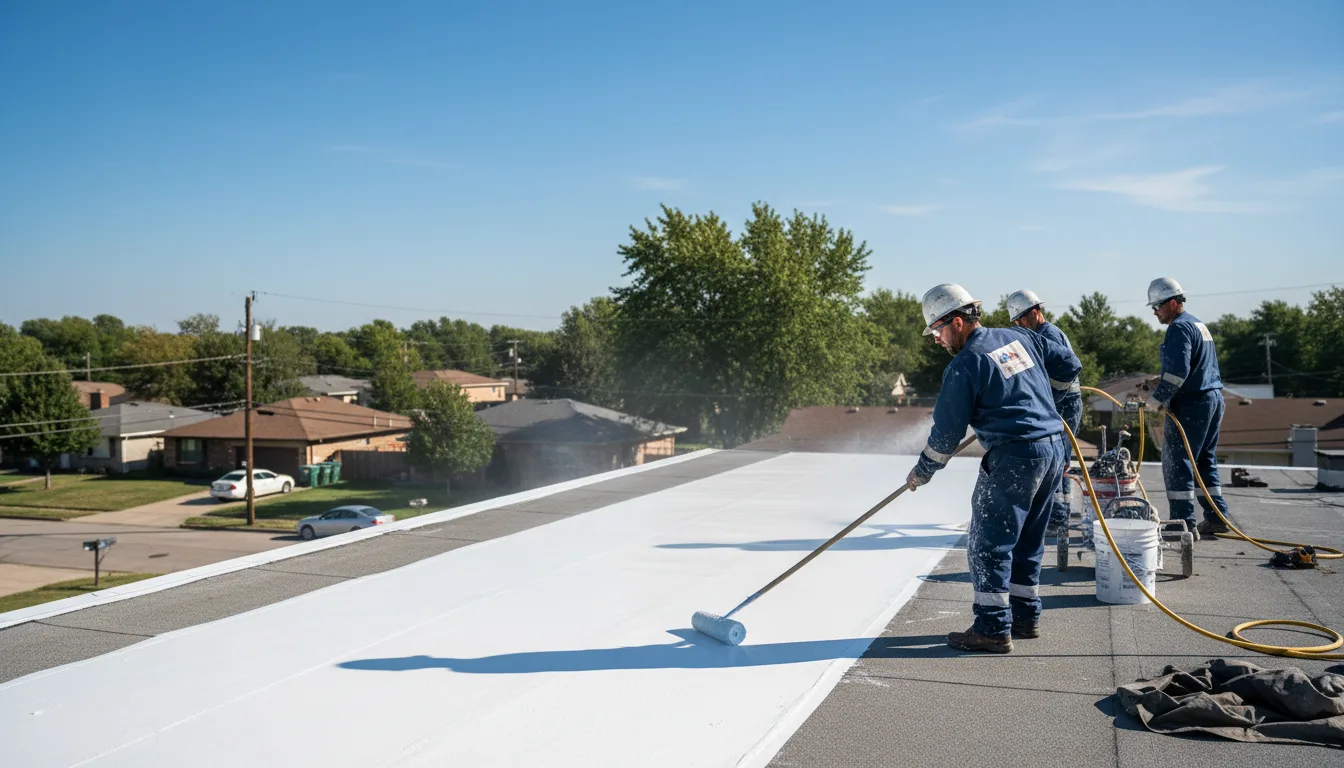Commercial roof coating in Jamestown, ND near me